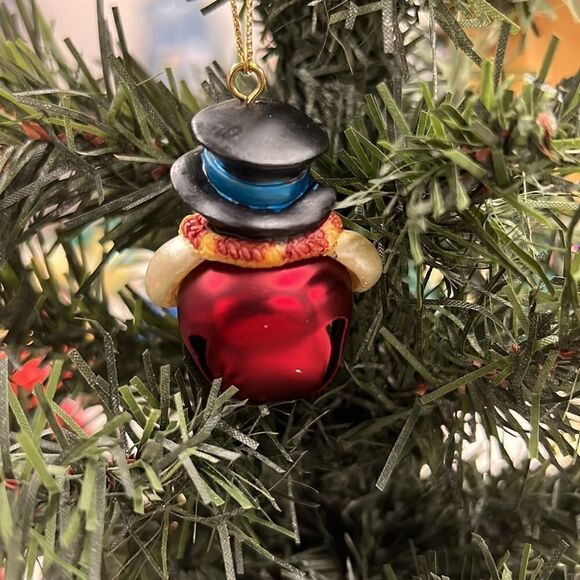 Vintage Personalized Snowman bell “ Gary”  red - Picture 3 of 4